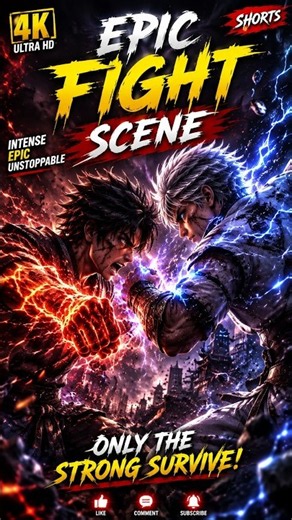 Epic 3D Fight Scene 🔥 | Cinematic Animation #Shorts