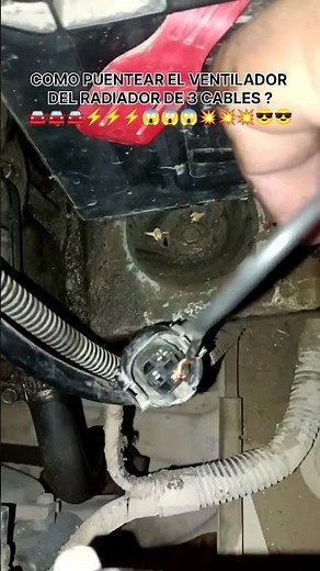 HOW TO JUMPER A THREE-WIRE RADIATOR FAN!!! #automotiveelectronics #automobile