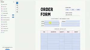 Editable Order Form Template: Canva & Fillable PDF for Small Business - Etsy Canada
