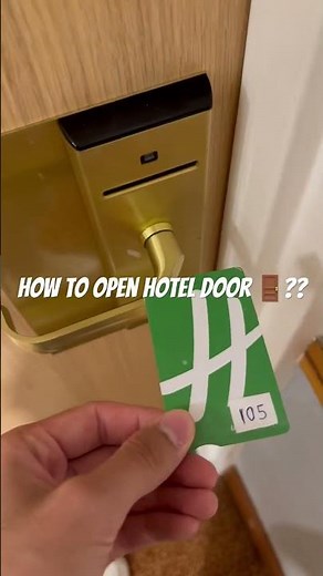 How to open hotel door 🚪??#hotel