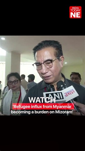 'Refugee influx from Myanmar becoming a burden on Mizoram'