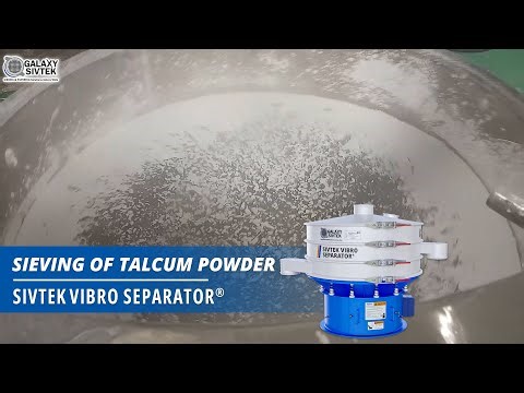 Sieving Talcum Powder with Galaxy Sivtek Compiled solutions