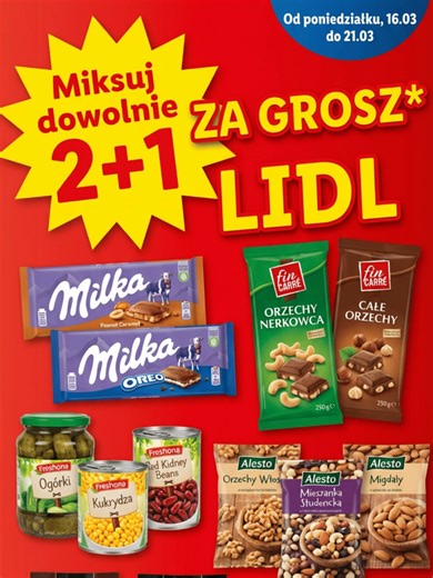 Lidl zobacz najciekawsze Rabaty 2 plus 1 ! #lidl #rabat #2 #plus #1 #czekolada #wielkanoc #milka #kawa #orzechy #grosz #gazetka