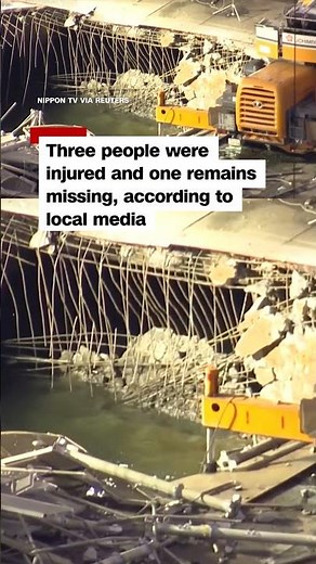 Scaffolding collapse at Japanese steel mill