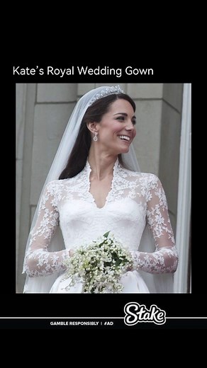464K views · 10K reactions | Kate Middleton’s wedding gown, designed by Sarah Burton for Alexander McQueen, blended royal tradition with modern elegance. Made of ivory satin and hand-embroidered lace, it featured national floral symbols of the UK and a graceful nine-foot train. Inspired by historic royal brides, the dress reflected Kate’s refined style and marked a timeless moment in royal fashion history. | Historysurfeit | Facebook