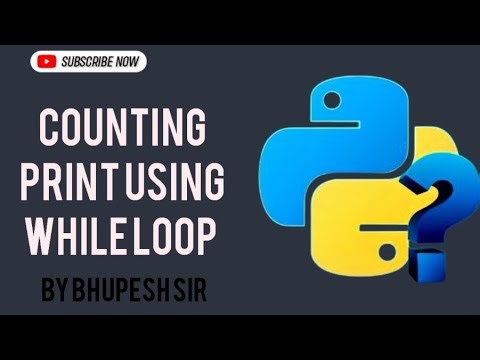 Print counting 1 to 10 in python | looping statement in python | python tutorial in hindi