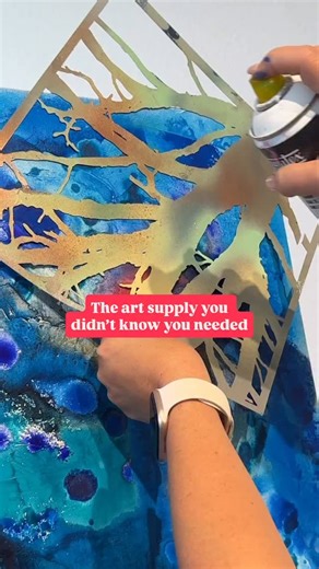 39K views · 6.3K reactions | Have you ever thought about using stencils to create art? They can be a great way to add fun and interesting effects to your underpainting! . . . #artreel #artreelsofinstagram #artprocess #artlover #arttutorial #mixedmedia #artgram #paintingideas #artoftheday #acrylicpainting #artistsofinstagram #artsupplies | Milan Art Institute | Facebook