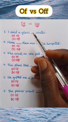 Of vs Off — What is the difference? #educational #students #English | Table of Knowledge TV