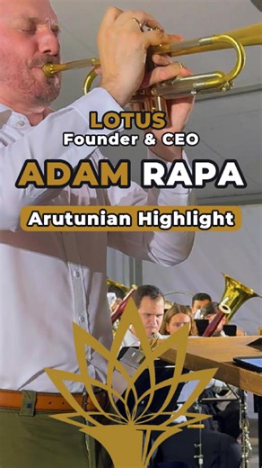 Arutunian Highlight🚀 LOTUS founder & CEO Adam Rapa performing the Arutunian Concerto with Banda Artística de Merza — on his favorite trumpet- The Lead/Solo🎺🔥 See the full highlight video on our YouTube page, link in bio! Have questions about our new Lead/Solo model? Email- Troy@lotustrumpets.com | LOTUS Trumpets
