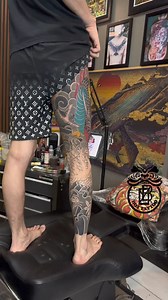 24K views · 1.8K reactions | Full leg Japan style  Boy Tattoo✍...
