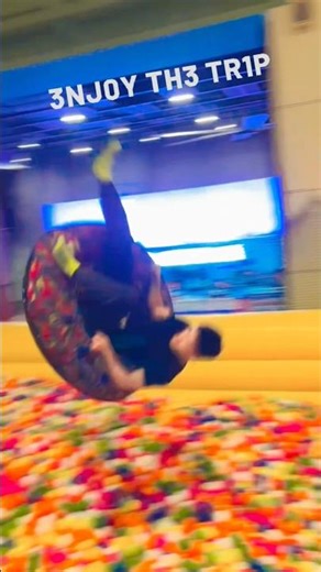 Hope he really enjoying the trip 😜😁🔥 #shorts #trampoline