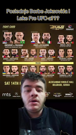 #BRAVE CF 104 PROGNOZE!!! Poslednje Borbe Joksovića I Leke Pre UFCa??? #SHOWTIMEMMA #NixATV