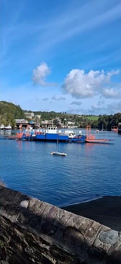 THE BODINNICK FERRY PICTURED FROM FOWEY, SEPTEMBER 2O25.