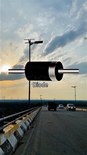 Bridge diode consists of four diodes that convert alternating current into direct current.#diode