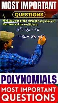 Find zeros of polynomial | Polynomials Class 10 Math | ‪@MannKiGanit‬