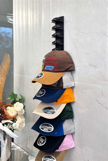 Hat Rack #hatrack #hatstorage #hatorganization #sneakerhead #tiktokshop
