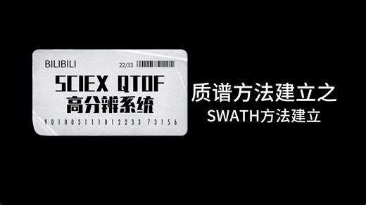 方法开发之SWATH采集方法建立