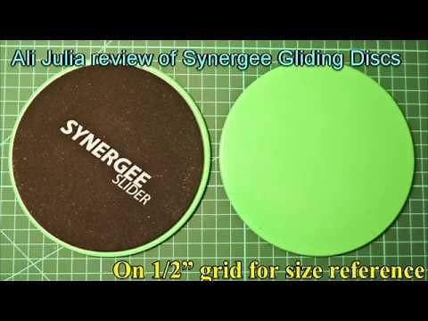 Synergee Gliding Discs Core Sliders. Dual Sided Use on Carpet or Hardwood Floors.
