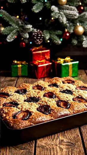 Zwetschgenkuchen 🍑 Classic German Plum Cake | Cozy Christmas Baking