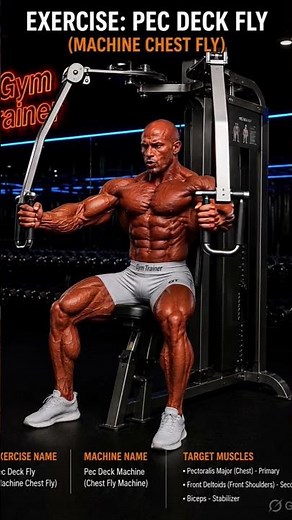 Pec Deck Fly Exercise Tutorial | Best Machine Chest Workout