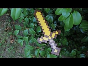 Minecraft Golden Sword - Repainting - DIY Video: free sketchup file download