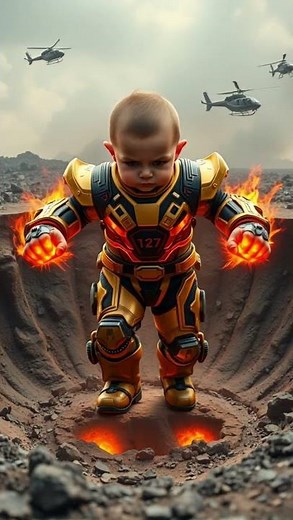 👶🖤 Mini Sung Jin-Woo en Pasarela ⚔️✨ | Moda Épica para Bebés Inspirada en Solo Leveling