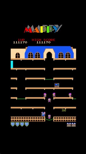 Mappy 20 – Classic Arcade Game play#shorts