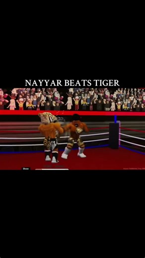 Nayyar beats tiger#BOXING #boxingbeta #roblox #knockout
