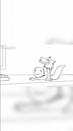 Tiny Desk Protogen! #furry #animation #protogen #art