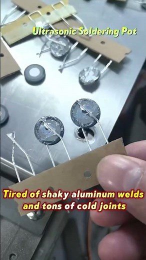 This ultrasonic soldering pot is the ultimate solution for all kinds of aluminum welding problems.