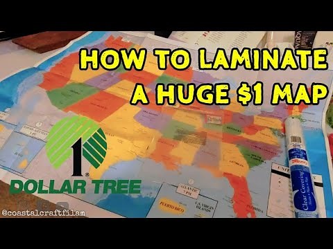 How to laminate a large map