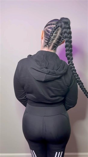 Satisfying High Pony Transformation #braids #highpony