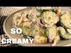 Creamy Cucumber Salad Recipe (Easy & Addictive!)