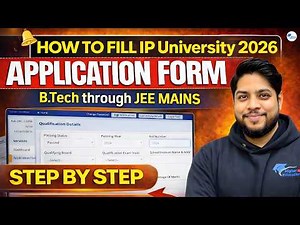 IP University Registration from filling process 2026 | B.tech Through JEE Mains Step By Step