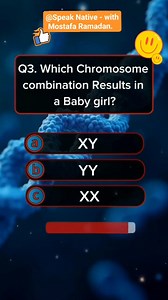 Which chromosome combination results in a baby boy? | Speak Native - With Mostafa Ramadan