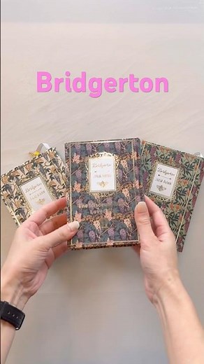ブリジャートン家の1〜3を洋書風に再装丁してみました😊 #製本 #bookbinding #ハンドメイド #作業動画