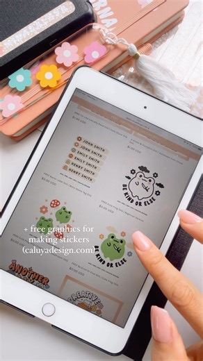 Everything you need to make stickers ✨ List: all added to my amazon storefront 😊 - Printable Vinyl Sticker Sheet - holographic laminate sheet (you can get them clear too) - rubber roller (not necessary but it’s just so cute) - Cricut Maker for cutting stickers - Inkjet printer for printing sticker Did I miss anything? 🫠 #cricut #cricutmade #cricutmaker #cricutcrafts #cricutjoy #cricutcreations #cricutlife #cameosilhouette #silhouettecameo #cameo4 #diycrafts #diyprojects #vinylcraft #svgfile #s