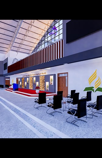 Contemporary Church Design: Modern Pulpit for SDA