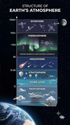 The 5 Invisible Shields Protecting Earth 🌍⚡#Earth #Atmosphere