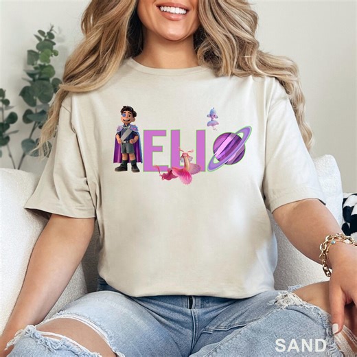 Disney Elio Movie T-shirt, Cute Pixar Character Graphic Tee, White Cartoon Tee for Kids and Fans, Funny Space Animation, 423502 - Etsy