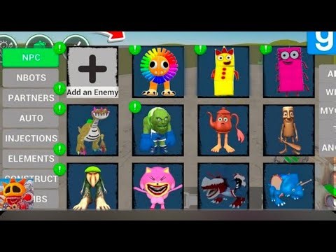 Nextbots in playground mod updated new yarnaby poppy playtime number blocks chasingnextbots