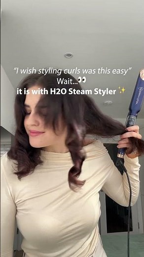 How to curl hair with straighteners H2O Steam Styler