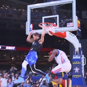 A crazy DUNK SHOW broke out at halftime of the Celebrity Game! | NBA