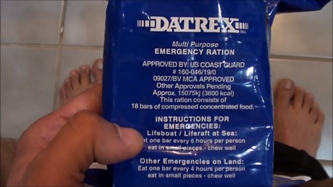 What it's like eating only Datrex emergency food rations for 72 hours
