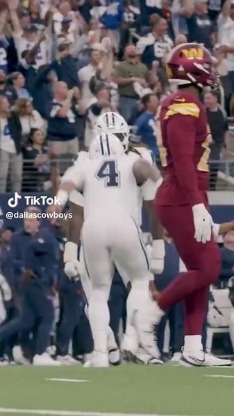 Dak Prescott's Epic 74-Yard Touchdown Reaction