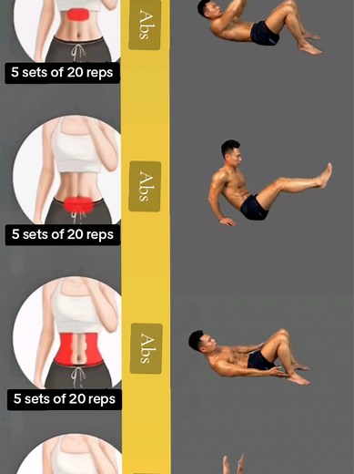 💯💪Four comprehensive exercises for training abdominal muscles at home #fitness #chest #muscles #dumbbells #gymmotivation