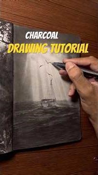 Charcoal Drawing Tutorial for beginners#art #charcoaldrawing