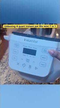 Unboxing and putting the new Instant Pot Rio 7-in-1 Multi-Cooker to the test!