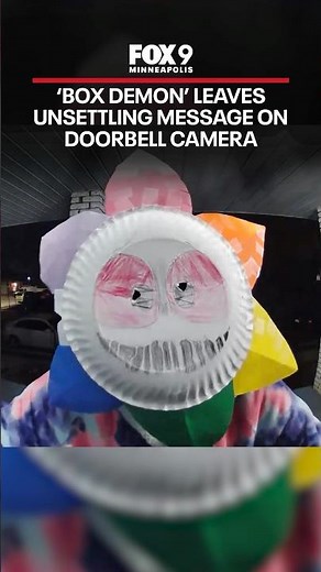 ‘Box demon’ leaves unsettling message on doorbell camera