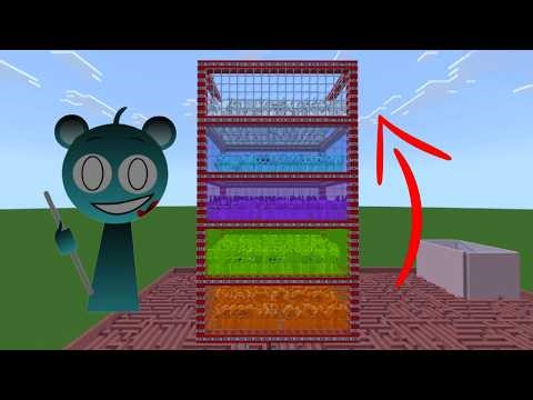 NEW Incredibox Sprunki VS HORROR SPRUNKI! Fun Adventure MAP MAZE Ep. 4 | Minecraft Bedrock PE